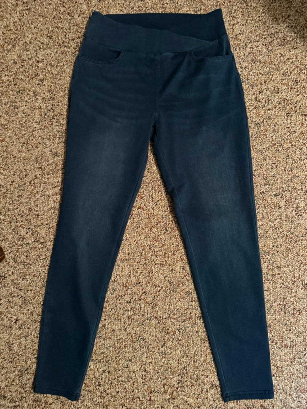 Jean-ish ankle leggings size large